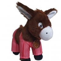 Baudet peluche rouge ane en culotte ile de re png 1